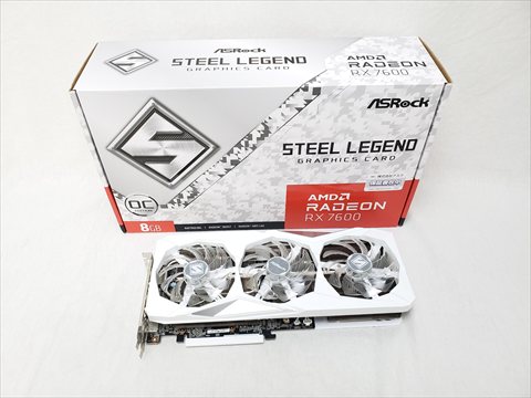 RX 7600 Steel Legend 8GB OC /RX7600 SL 8GO 各サイトで併売につき売切れのさいはご容赦願います。