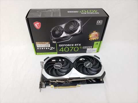 [保証確認] GeForce RTX 4070 Ti SUPER 16G VENTUS 2X OC 各サイトで併売につき売切れのさいはご容赦願います。