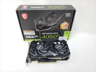 GeForce RTX 4060 Ti VENTUS 2X BLACK 8G OC 各サイトで併売につき売切れのさいはご容赦願います。