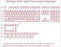 XVX PRISM Series Pink Jade 142keys キーキャップ