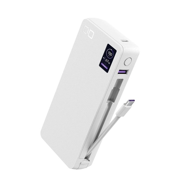 SMARTCOBY Pro CABLE 100W2C1A 20000mAh ホワイト CIO-MB100W2C1A-20K-C-WH
