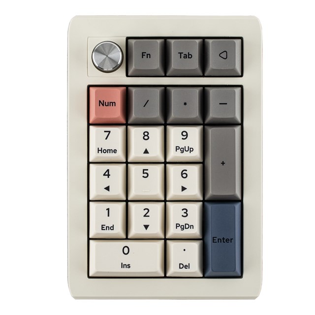 EK21 QMK Retro White(Wisteria V2 Switch) EM-EK21-RW-W-V2