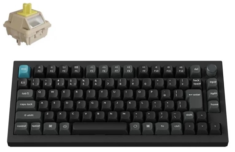 Q1U-M4V-JIS Keychron Q1 Ultra 8K ワイヤレスカスタムメカニカルキーボード - RGB - JIS配列 - ブラック / Keychron Silk POMスイッチ（ホットスワップ）バナナ軸