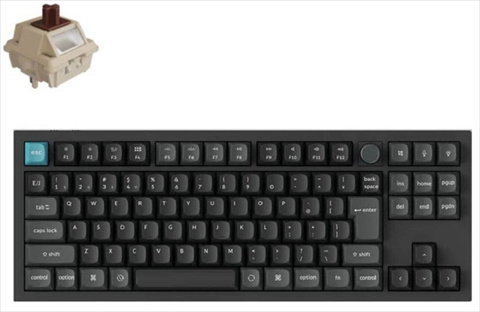 Q3U-M3V-JIS Keychron Q3 Ultra 8K ワイヤレスカスタムメカニカルキーボード - RGB - JIS配列 - ブラック / Keychron Silk POMスイッチ（ホットスワップ）茶軸