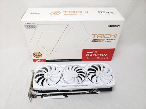 [保証確認] Radeon RX 7900 XTX Taichi White 24GB OC RX7900XTX TCW 24GO 各サイトで併売につき売切れのさいはご容赦願います。