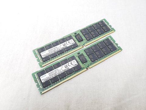 PC4-21300(DDR4 2666) 64GB x2 Registered ECC [M393A8G40BM2-CTD7Y] 各サイトで併売につき売切れのさいはご容赦願います。