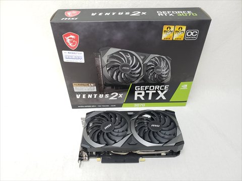 GeForce RTX 3070 VENTUS 2X 8G OC LHR 各サイトで併売につき売切れのさいはご容赦願います。
