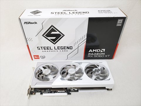 Radeon RX 9060 XT Steel Legend 16GB OC /RX9060XT SL 16GO 各サイトで併売につき売切れのさいはご容赦願います。