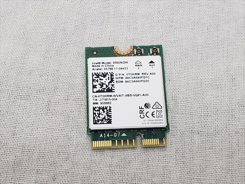Intel Dual Band Wireless-AC 9560NGW 各サイトで併売につき売切れのさいはご容赦願います。