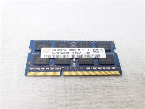 204Pin 1600(PC3-12800) 4GB DDR3 S.O.DIMM 各サイトで併売につき売切れのさいはご容赦願います。