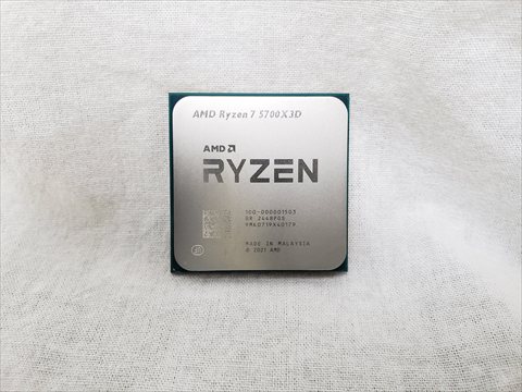 Ryzen 7 5700X3D バルク (8C/16T、3.0GHz(最大4.1)、105W、TOTAL Cache 100MB) 各サイトで併売につき売切れのさいはご容赦願います。