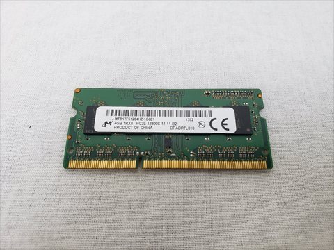 204Pin 1600(PC3L-12800) 4GB DDR3L S.O.DIMM 各サイトで併売につき売切れのさいはご容赦願います。