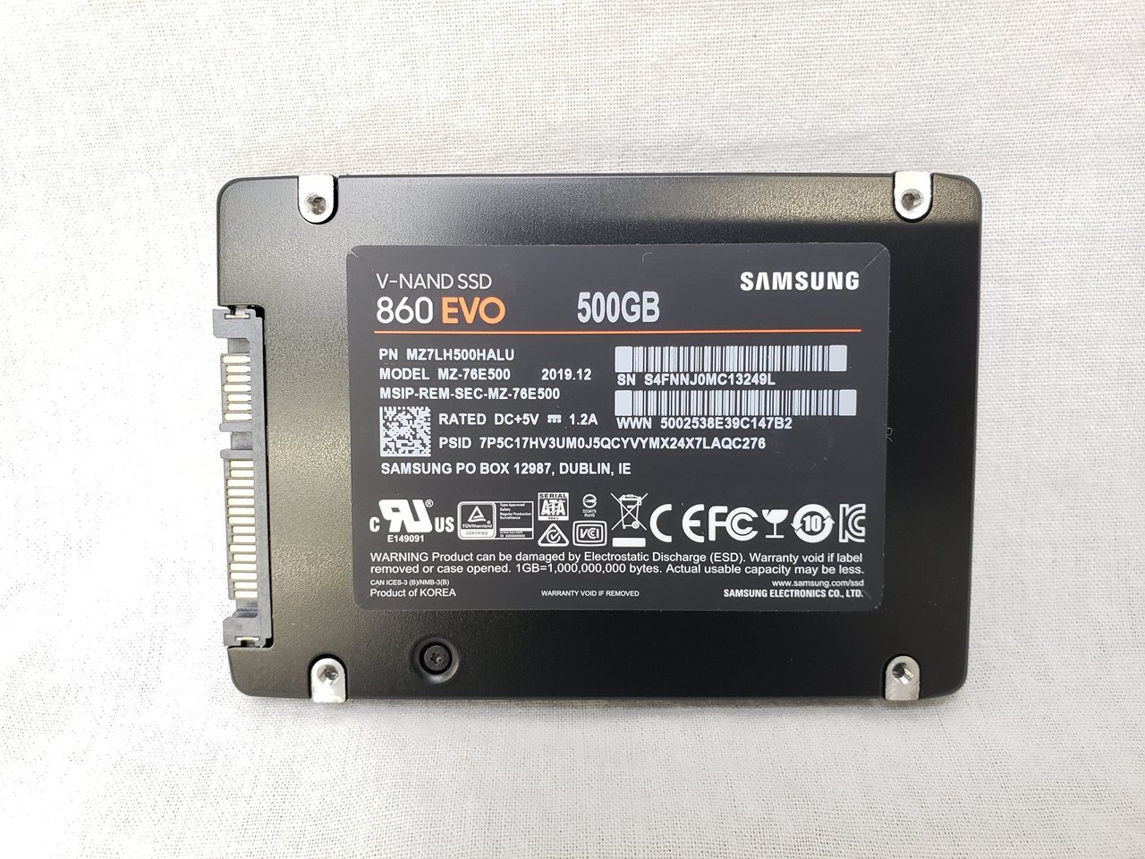860 EVO MZ-76E500 各サイトで併売につき売切れのさいはご容赦願います
