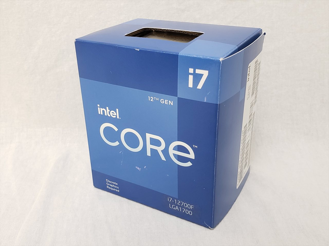 Core i7-12700F BOX (P-core 8(2.1GHz)+E-core 4(1.6GHz)/20スレッド