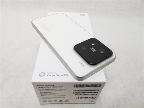 Xiaomi15 （12GB/512GB） ホワイト 【国内版 SIMFREE】 各サイトで併売
