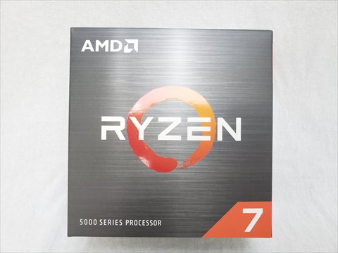 Ryzen 7 5700X W/O Cooler BOX (8C/16T、3.4GHz(最大4.6)、65W、L3