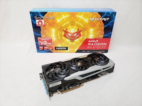 【中古】 SAPPHIRE NITRO+ Radeon RX 6750 XT GAMING OC 12GB GDDR6　※1個限定 【毎月第2土曜日はワンズの日】ワンズチャンス！ご来店いただいたお客様限定、店頭のみの大特価！電話等でのお取り置きはできません。あらかじめご了承下さいませ。