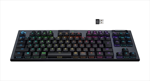 G913-TKL-TCBK Tenkeyless Lightspeed Wireless RGB Mechanical Gaming Keyboard-Tactile