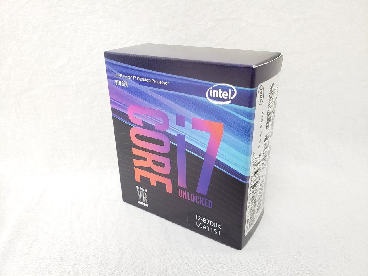 Core i7-8700K BOX (3.70GHz/ターボブースト時4.70GHz/6-core 12