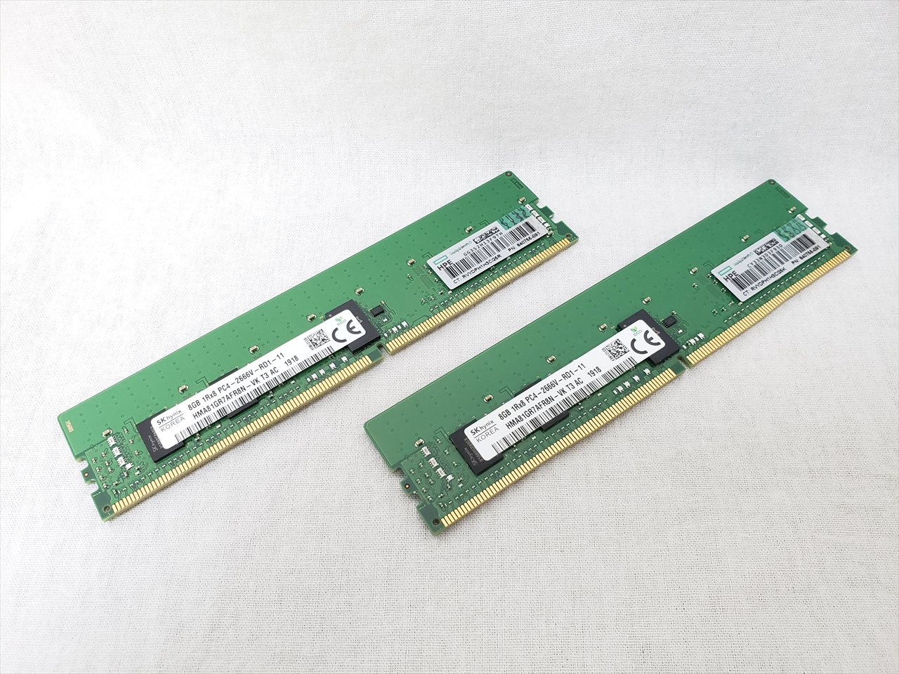 ECCタイプDDR4 PC4-21300 8GB ECC　PC4-2666 PC4-21300(DDR4 2666) 8GB x2 Registered ECC 各サイトで併売につき