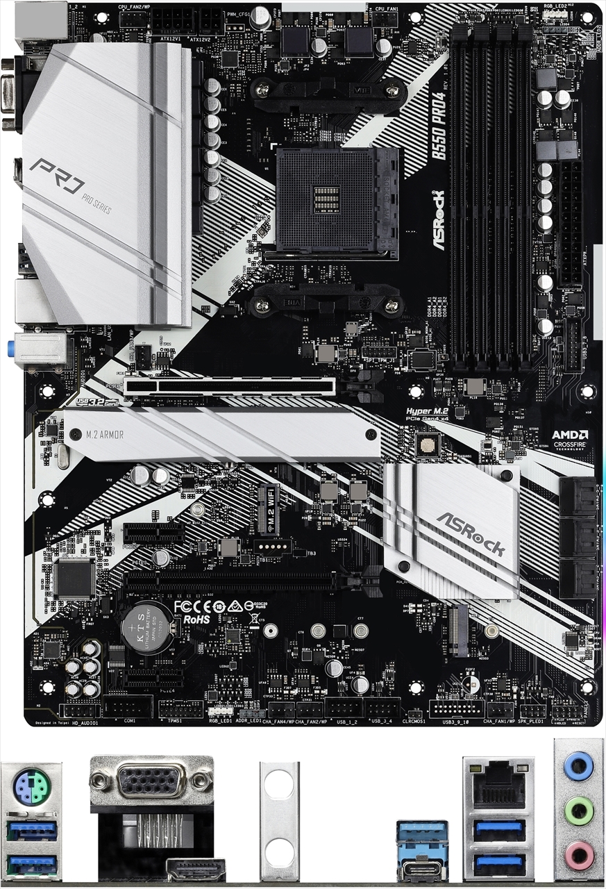 B550 Pro4 Atx Amd Socketam4 マザーボード Pcパーツと自作パソコン 組み立てパソコンの専門店 1 S Pcワンズ