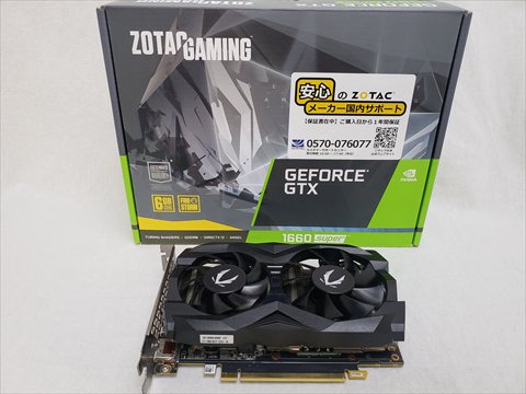 GeForce GTX 1660 SUPER Twin Fan /ZT-T16620F-10L 各サイトで併売