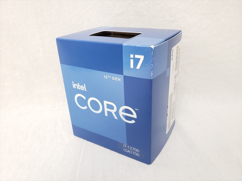 Core i7-12700 BOX (P-core 8(2.1GHz)+E-core 4(1.6GHz)/20スレッド