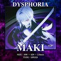 DYSPHORIA MAKI ガラスマウスパッド
