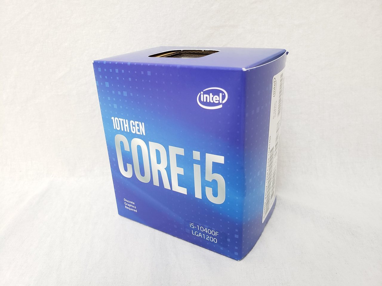 Core i5-10400F BOX (2.9GHz/Turbo Boost 4.3GHz/6-core 12-thread