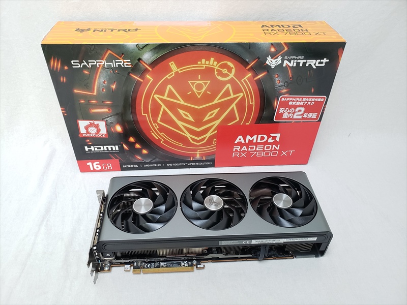 SAPPHIRE NITRO+ Radeon RX 7800 XT 中古品 SAP-NITRORX7800XTOC16GB/11330-01-20G SAPPHIRE NITRO+ Radeon RX