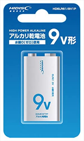 HD6LR61/9V1P 9V角形アルカリ乾電池 1本 ☆6個まで￥250クリックポスト対応可能！