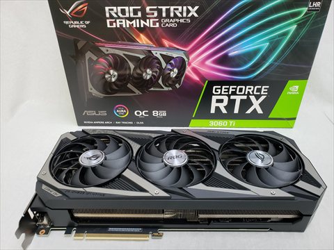 ROG-STRIX-RTX3060TI-O8G-V2-GAMING 各サイトで併売につき売切れのさいはご容赦願います。