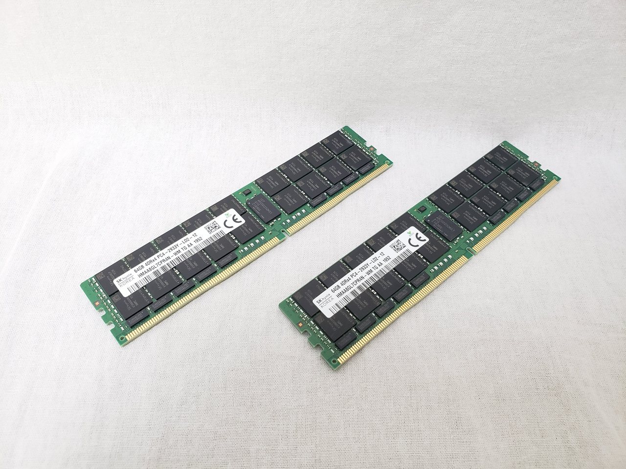 PC4-23400(DDR4 2933) 64GB x2 ECC LRDIMM [HMAA8GL7CPR4N-WM] 各