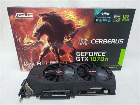 【中古】 CERBERUS-GTX1070TI-A8G　※お一人様1個限定 【毎月第2土曜日はワンズの日】ワンズチャンス！ご来店いただいたお客様限定、店頭のみの大特価！電話等でのお取り置きはできません。あらかじめご了承下さいませ。