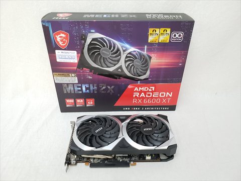 Radeon RX 6600 XT MECH 2X 8G OC 各サイトで併売につき売切れのさいはご容赦願います。