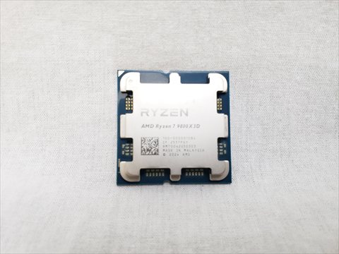 Ryzen7 9800X3D バルク (8C/16T、4.7Ghz(最大5.2)、120W、L2+L3 Cache 104MB、Radeon Graphics) 各サイトで併売につき売切れのさいはご容赦願います。