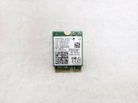 AX201NGW Wi-Fi 6 AX201 ※Intelチップセットの環境下でのみ動作します 各サイトで併売につき売切れのさいはご容赦願います。
