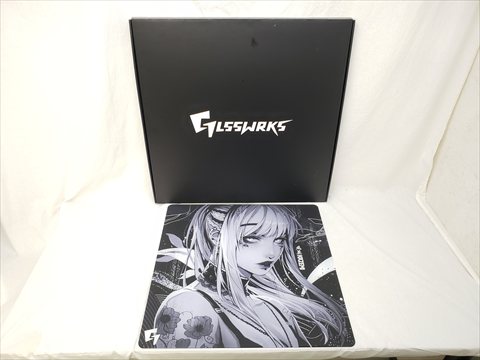 GLSSWRKS Kazemi Premium Glass Mousepad Dark 500x500mm Japan Limited Edition 各サイトで併売につき売切れのさいはご容赦願います。