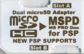 【クリックでお店のこの商品のページへ】microSD→MS ProDuo デュアル アダプタ ☆￥250ネコポス対応可能商品！
