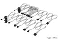 Elite Premium Individually Sleeved Type-4 PSU Cables Pro Kit - White (CP-8920378)