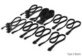 Elite Premium Individually Sleeved Type-5 PSU Cables Pro Kit - Black (CP-8920445)