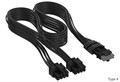 Elite Premium Individually Sleeved, 2x 8-Pin to PCIe 12V-2x6 600W Cable, Type 4 - Black (CP-8920423)