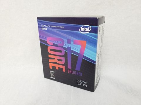 Core i7-8700K BOX (3.70GHz/ターボブースト時4.70GHz/6-core 12-thread/Total Cache 12MB/TDP95W/UHD Graphics630) 各サイトで併売につき売切れのさいはご容赦願います。