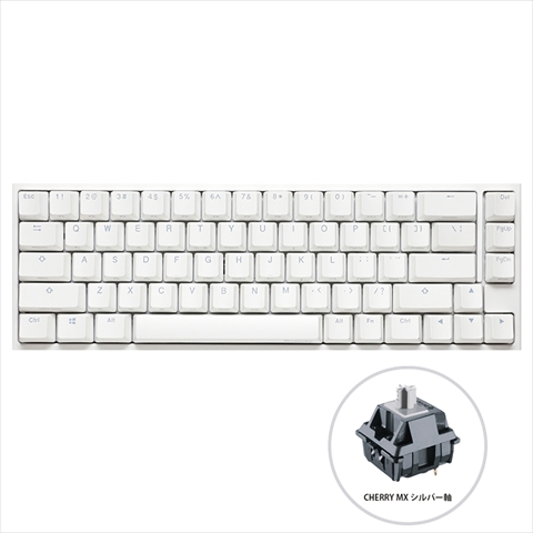 One 2 SF RGB Pure White Cherry Speed Silver RGB dk-one2-rgb-sf-pw-silver Ducky（ダッキー） フルメカニカルキーボード