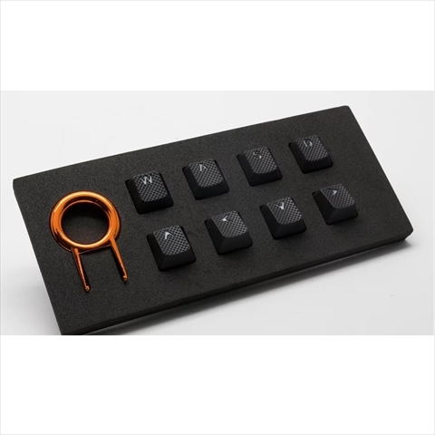 Tai-Hao Rubber Gaming Backlit Keycaps-8 keys Black th-rubber ...