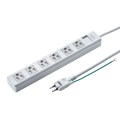 TAP-SH3650MG 3P・6個口オートシャッター付き電源タップ（マグネット付き・5m）