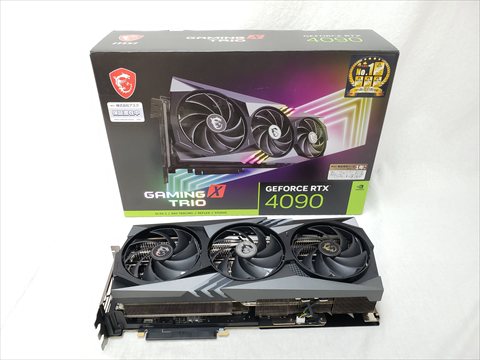 [保証確認] GeForce RTX 4090 GAMING X TRIO 24G 各サイトで併売につき売切れのさいはご容赦願います。