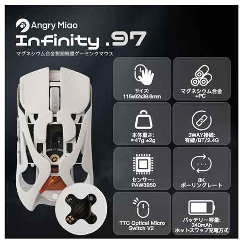 Angry Miao Infinity．97 Cloud White
