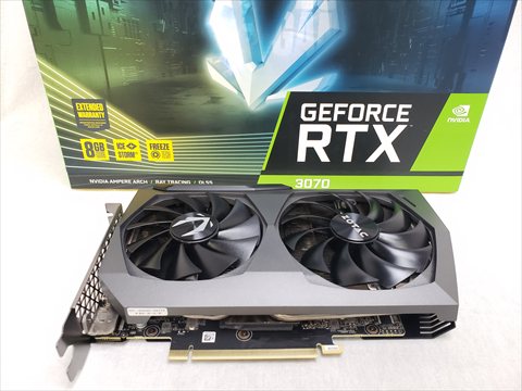 ZTRTX3070TWINEDGEOC-8GBGDR6/ZT-A30700H-10P ZOTAC GAMING GeForce RTX 3070 Twin Edge OC 各サイトで併売につき売切れのさいはご容赦願います。