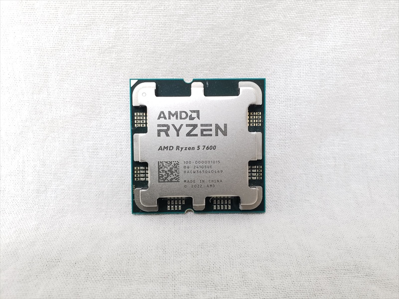 AMD Ryzen 5 7600 CPU バルク Ryzen5 7600 バルク (6C/12T、4.0GHz(最大5.2)、65W、L2+L3 Cache 38MB